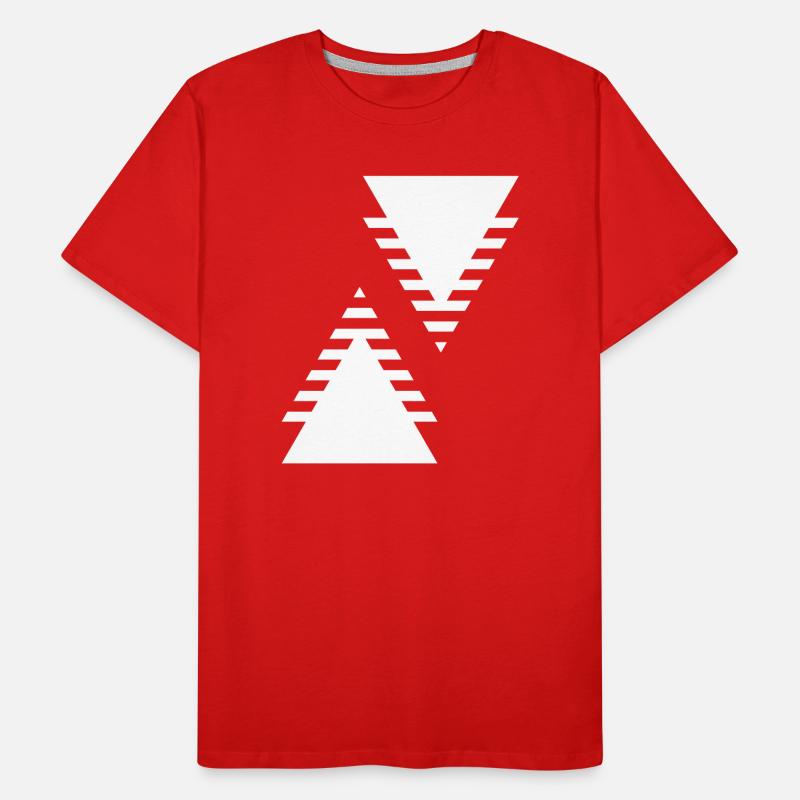 Conception des triangles géométriques T-shirt bio Premium Homme