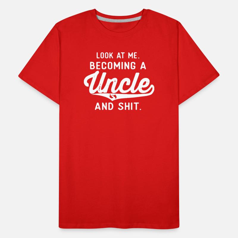 Becoming an Uncle — Bold Script Men's Premium Organic T-Shirt