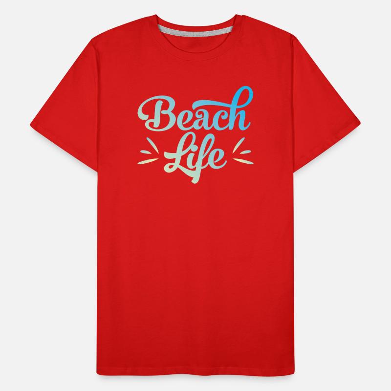 Beach Life only Männer Premium Bio T-Shirt
