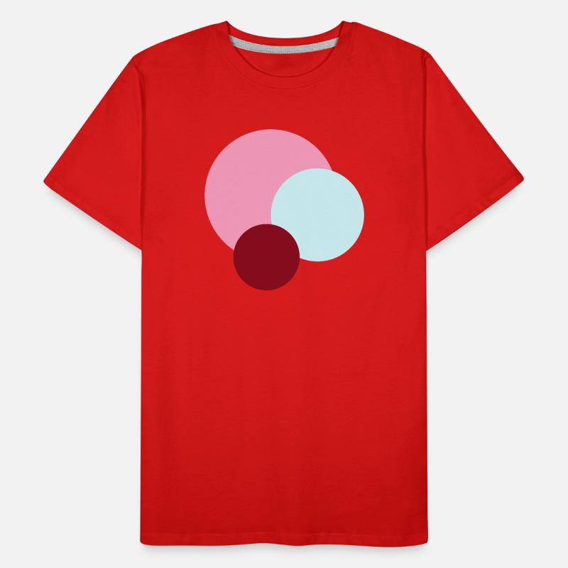 Planètes dans l’Univers Rose T-shirt bio Premium Homme