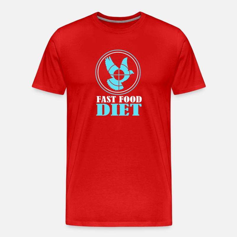 Taube Taubenjagd Jagd Jäger - Männer Premium Bio T-Shirt - Rot