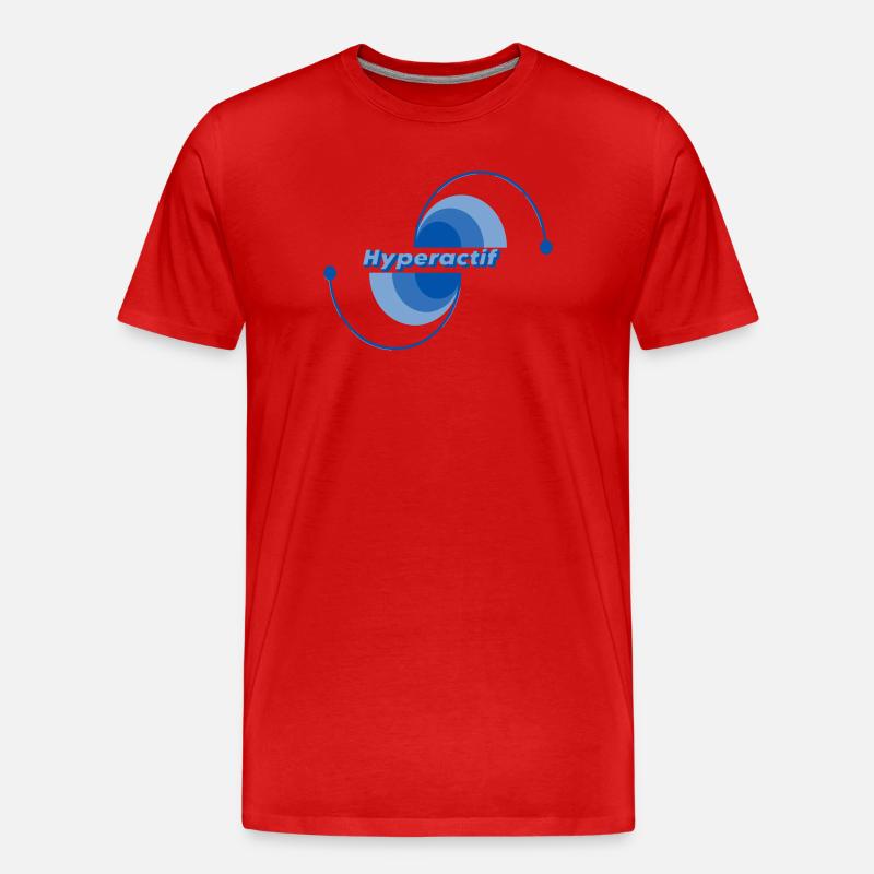 Hyperactive - Men's Premium Organic T-Shirt - red