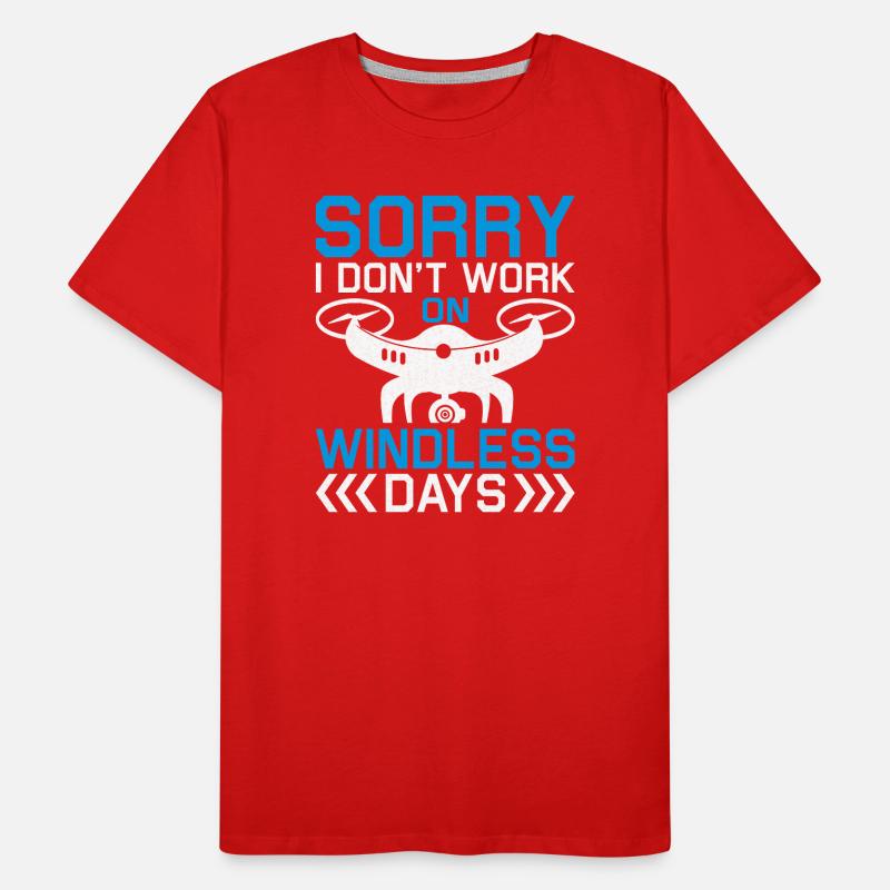 Diction du drone sans vent T-shirt bio Premium Homme