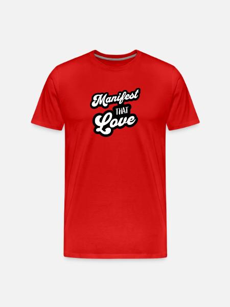 Manifest That Love - Men's Premium Organic T-Shirt - red