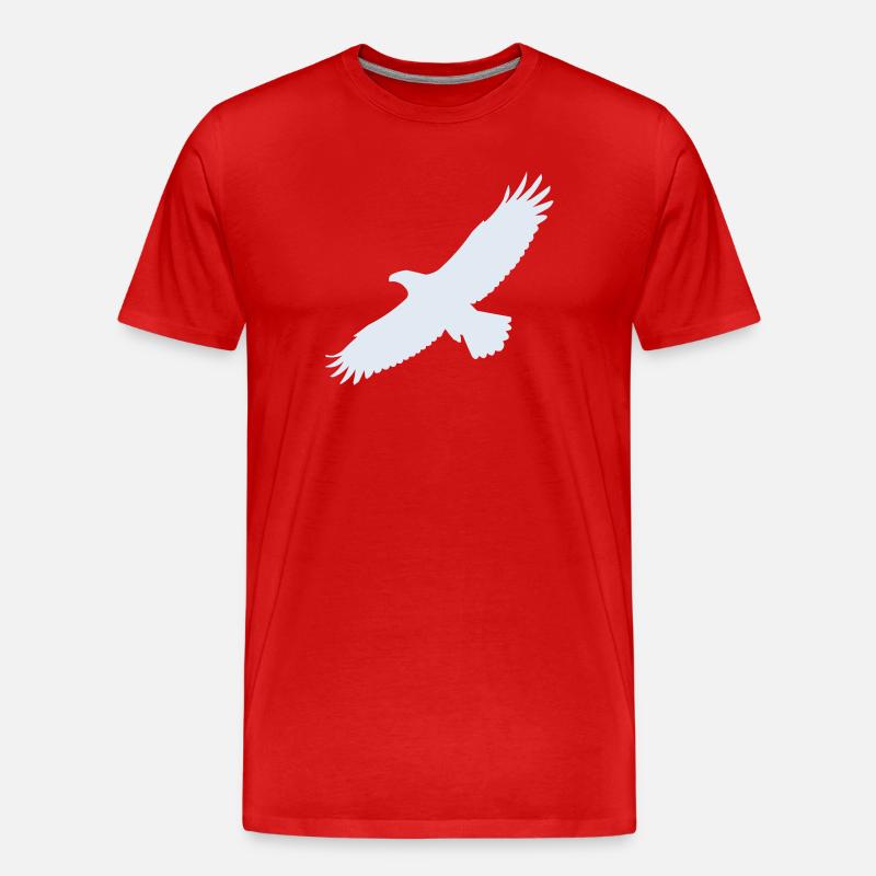 Eagle - Men's Premium Organic T-Shirt - red
