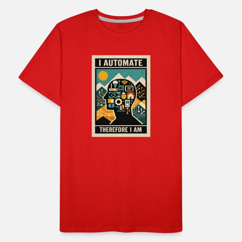 Ich automatisiere | Smart Home Technik Männer Premium Bio T-Shirt