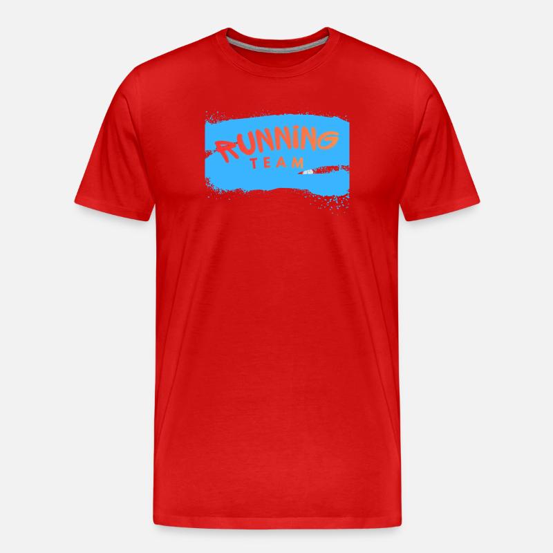 Équipe de course - T-shirt bio Premium Homme - rouge