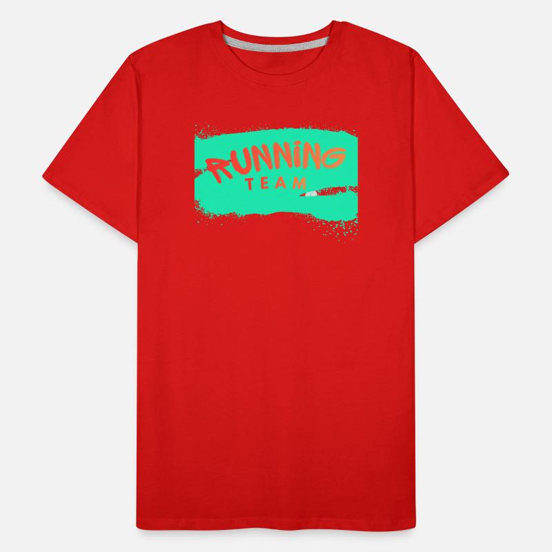 Équipe de course T-shirt bio Premium Homme