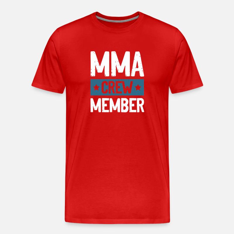 Mma Crew - Männer Premium Bio T-Shirt - Rot