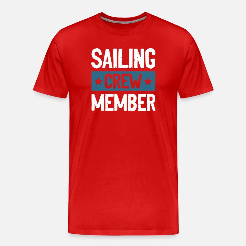 Équipage de navigation - T-shirt bio Premium Homme - rouge