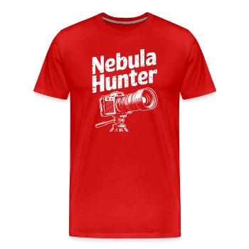 Nebula Hunter Camera Design - Men's Premium Organic T-Shirt - red - Front - Damien (186cm)