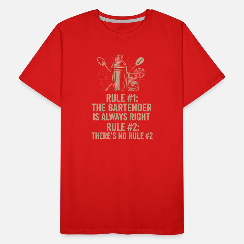 Bartender Always Right Men's Premium Organic T-Shirt