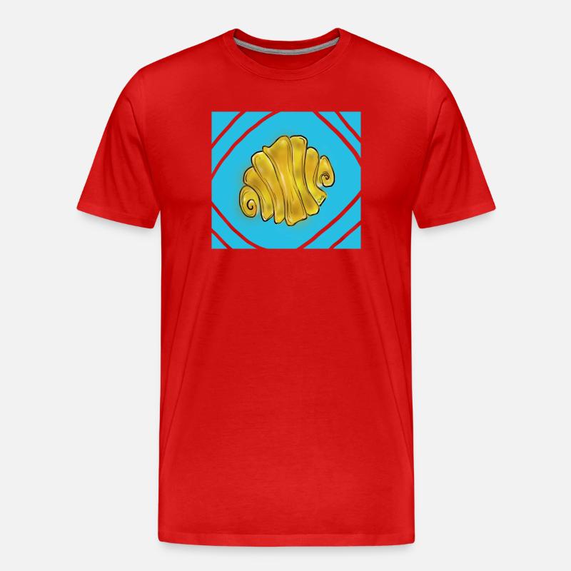 Franzbrötchen - Männer Premium Bio T-Shirt - Rot