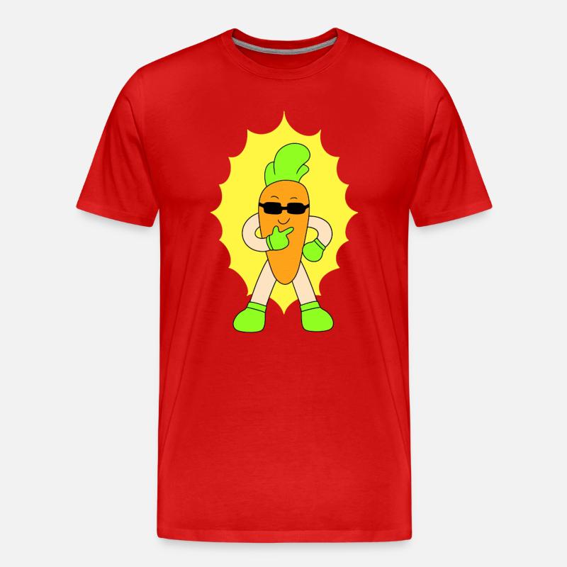 Coole Karotte - Männer Premium Bio T-Shirt - Rot