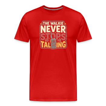 Leiter Der Kindertagesstätte, Leiter Der Vorschule - Männer Premium Bio T-Shirt - Rot - Vorne - Damien (186cm)