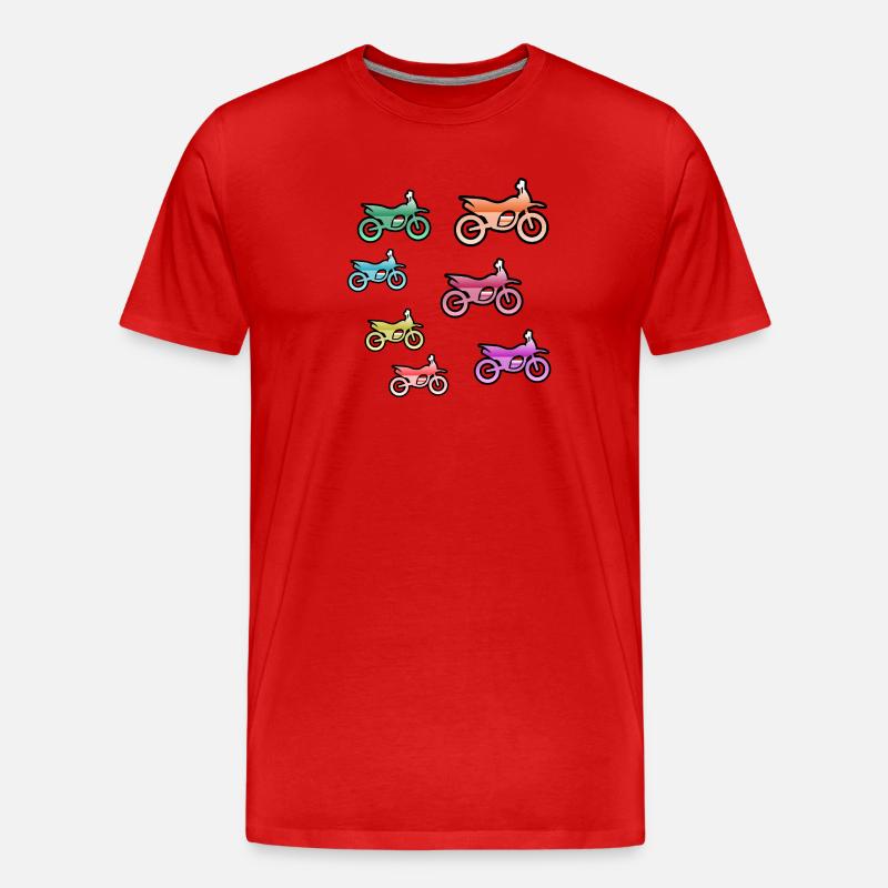 Motorcycles - Men's Premium Organic T-Shirt - red