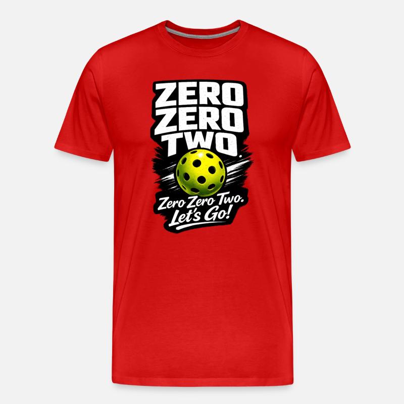 Zero Zero Two – Let's Go Ball - Men's Premium Organic T-Shirt - red