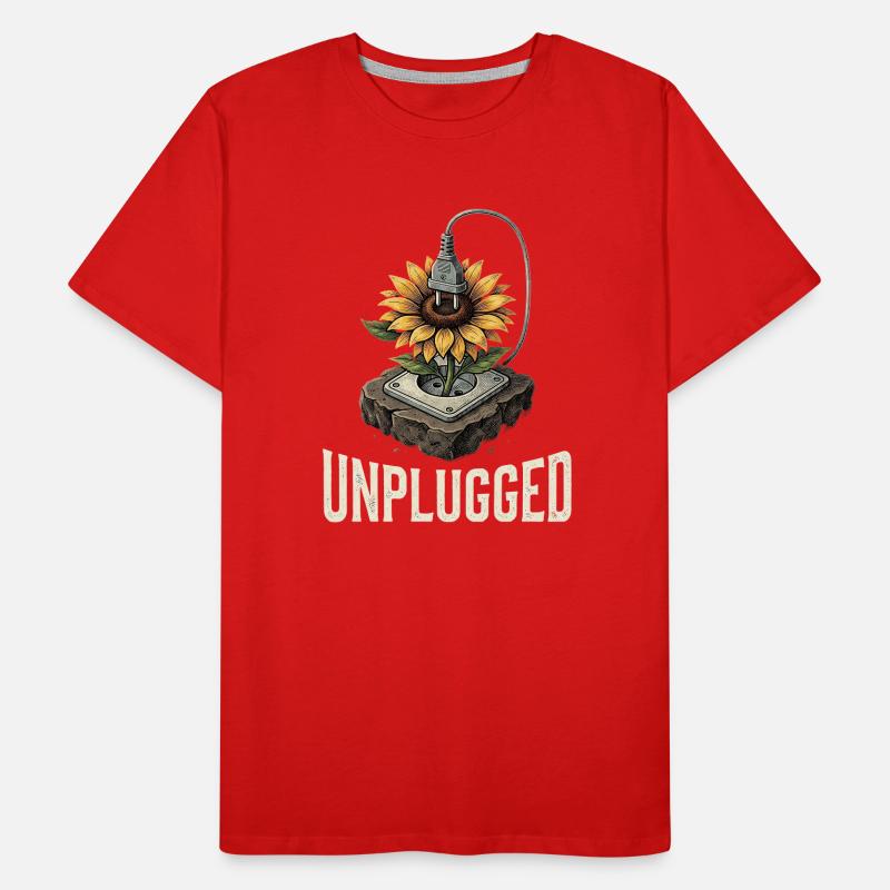 Fleur déconnectée T-shirt bio Premium Homme