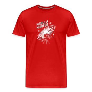 Nebula Hunter Cosmic Telescope - Men's Premium Organic T-Shirt - red - Front - Damien (186cm)