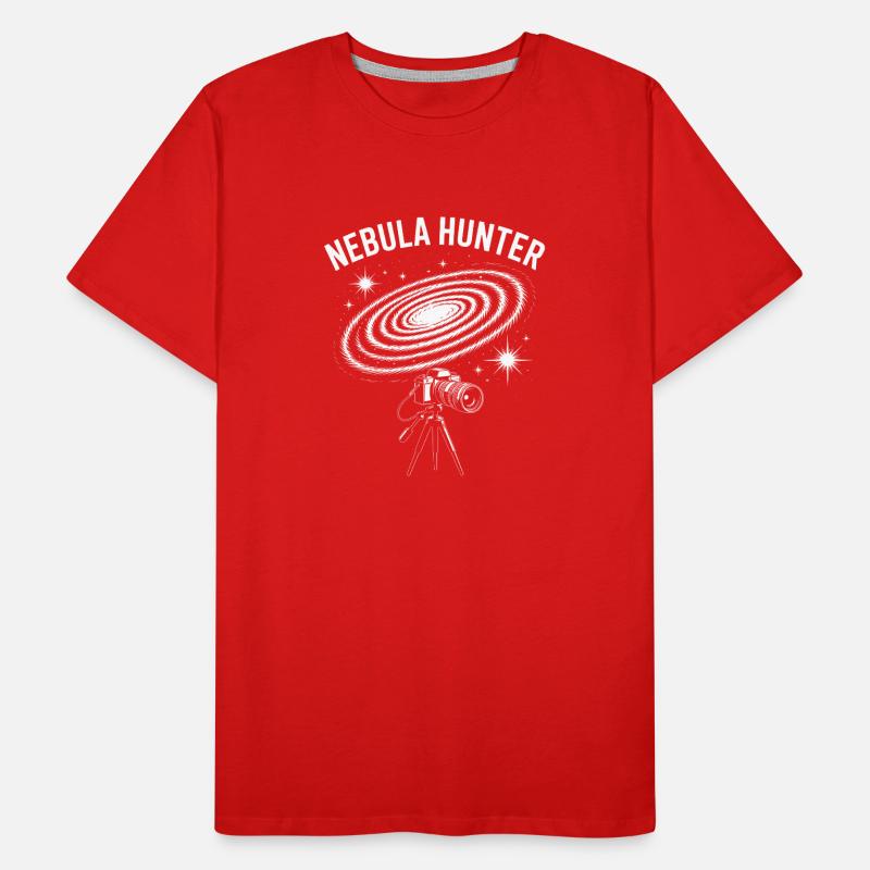 Nebula Hunter Telescope Graphic Men's Premium Organic T-Shirt