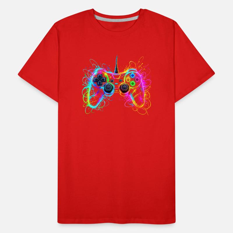Gaming Controller Gamer Männer Premium Bio T-Shirt