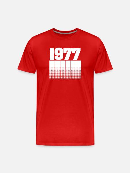 1977 - T-shirt bio Premium Homme - rouge