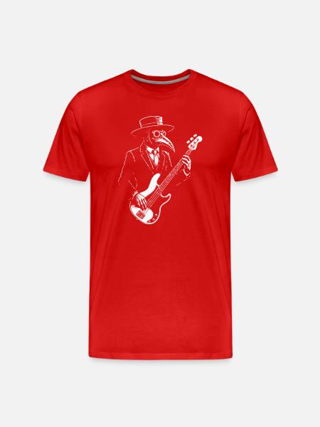 Pestdoktor Bass Groover - Männer Premium Bio T-Shirt - Rot
