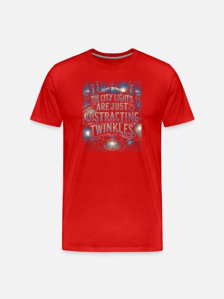 Celestial Constellation Astrology Gift - Männer Premium Bio T-Shirt - Rot
