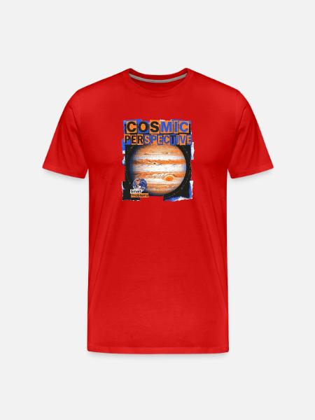 Perspective cosmique - T-shirt bio Premium Homme - rouge