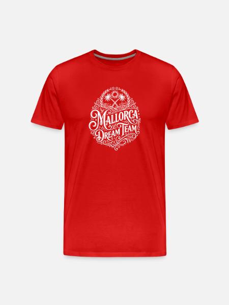 Mallorca Dream Team - Männer Premium Bio T-Shirt - Rot