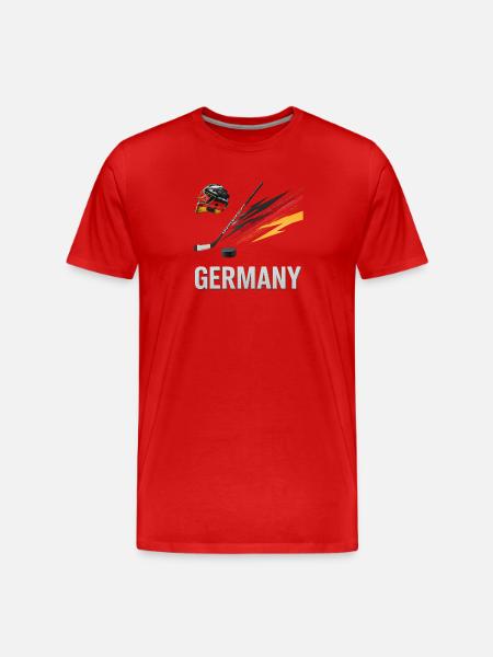 Deutschland Eishockey Kraft - Men's Premium Organic T-Shirt - red