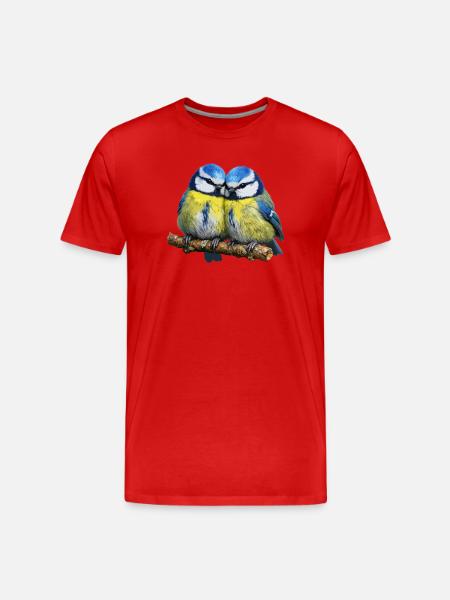 Deux Bleus - T-shirt bio Premium Homme - rouge