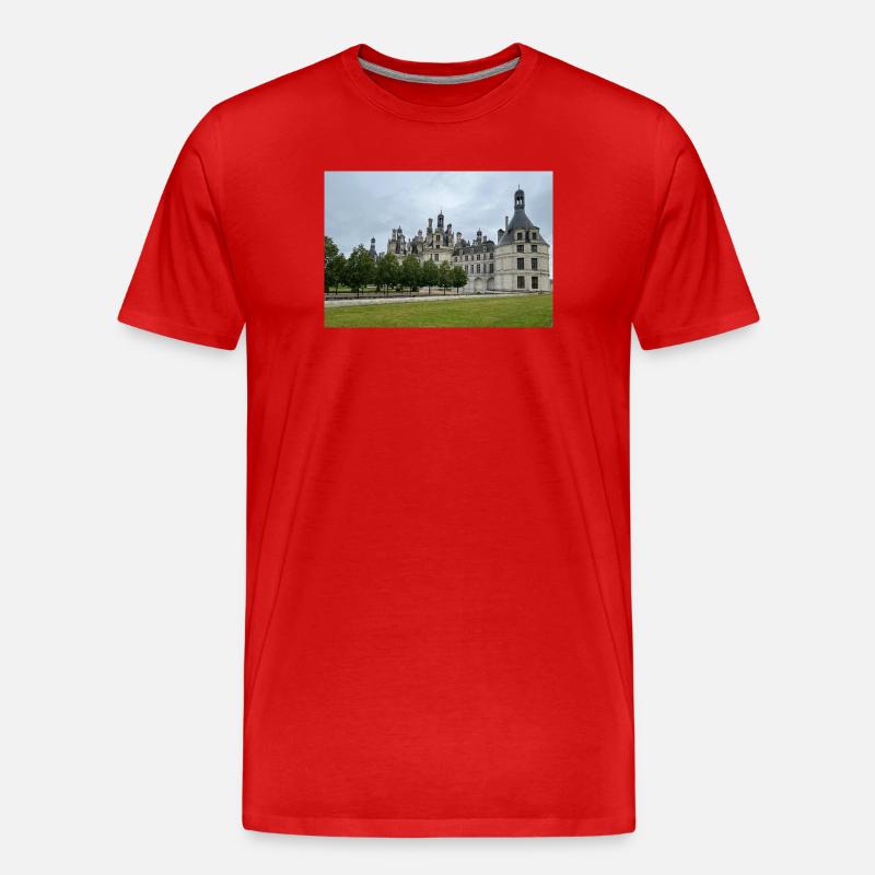 Château de Chambord - Männer Premium Bio T-Shirt - Rot