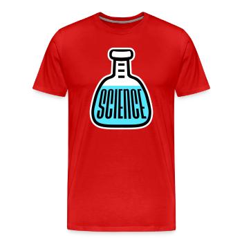Déclaration scientifique : Déclaration sur l’éducation des nerds - T-shirt bio Premium Homme - rouge - Devant - Damien (186cm)
