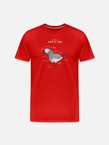 Anatomie du python royal - T-shirt bio Premium Homme - rouge