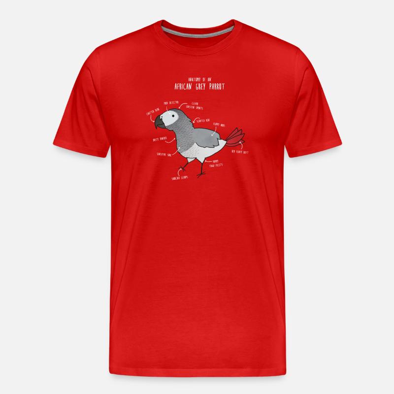 Anatomie du python royal - T-shirt bio Premium Homme - rouge