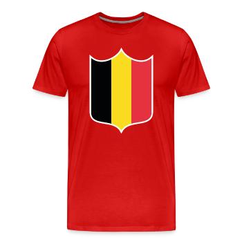 Belgien - Männer Premium Bio T-Shirt - Rot - Vorne - Damien (186cm)