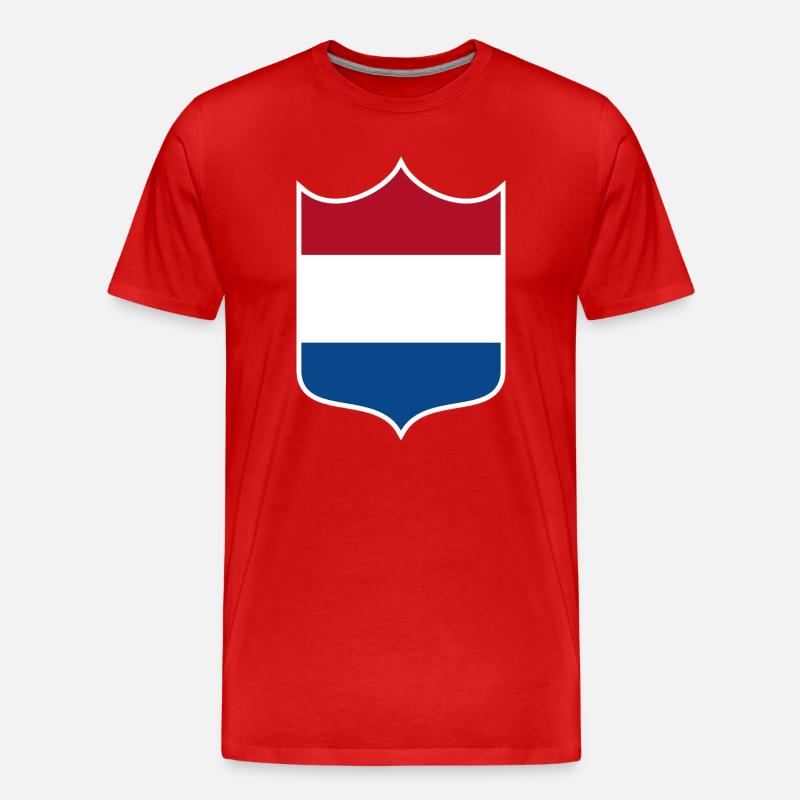 Niederlande - Männer Premium Bio T-Shirt - Rot