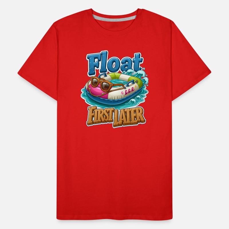 Float First, Later Men's Premium Organic T-Shirt
