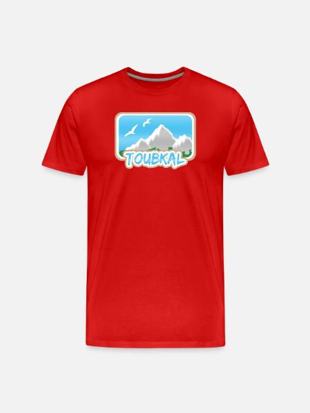 Toubkal - Männer Premium Bio T-Shirt - Rot