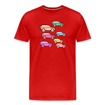 Automobiles - T-shirt bio Premium Homme - rouge - Devant - Damien (186cm)