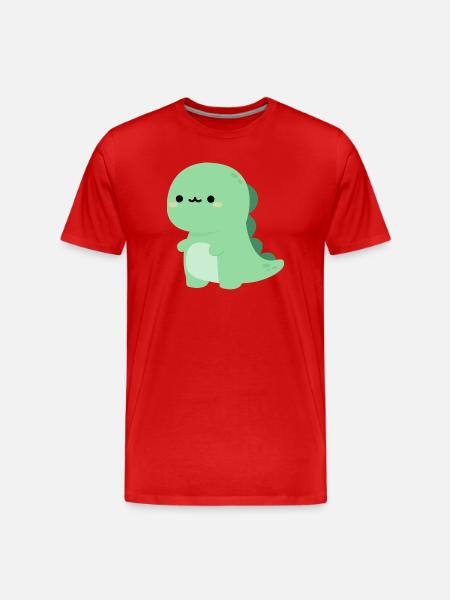 T-rex Rexy - Men's Premium Organic T-Shirt - red