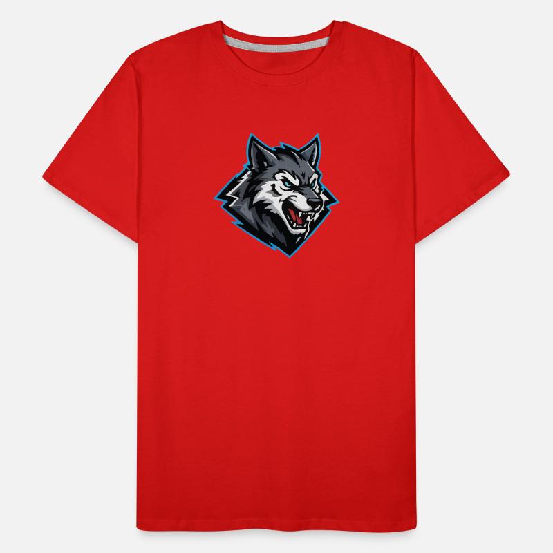 Wolf Attack Logo Men's Premium Organic T-Shirt