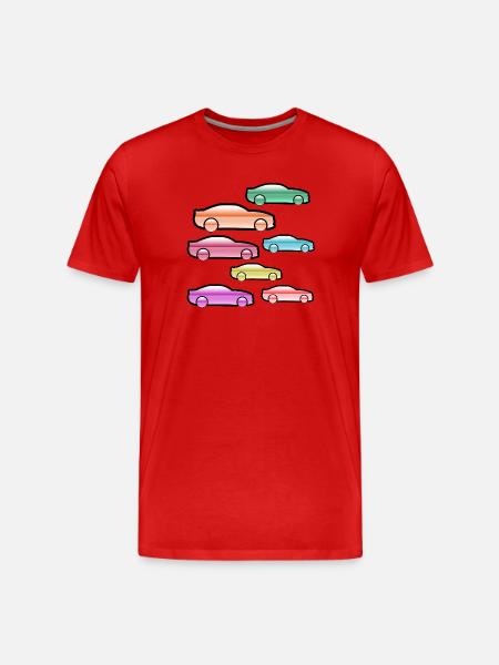 Automobiles - T-shirt bio Premium Homme - rouge