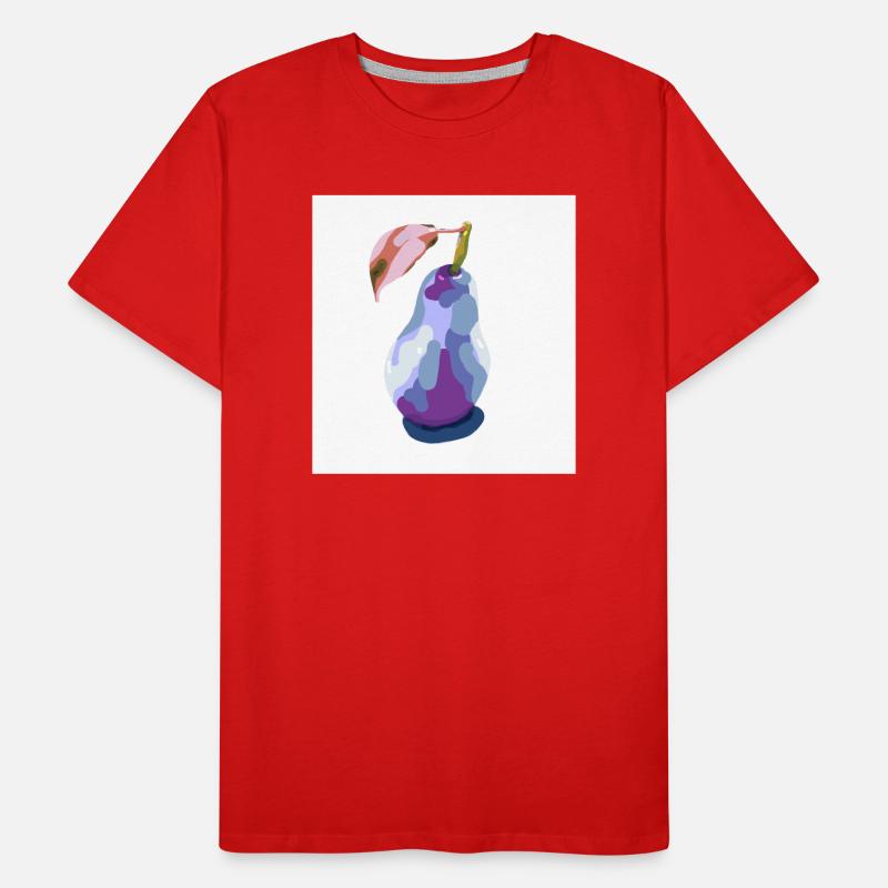 Poire en pastels abstrait T-shirt bio Premium Homme