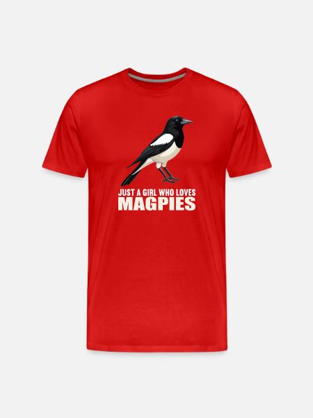 Elstern Elster - Männer Premium Bio T-Shirt - Rot