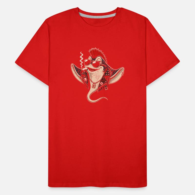 Punk Rays avec des lunettes de soleil Mohawk T-shirt bio Premium Homme