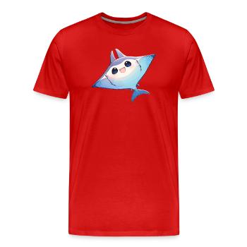Raies Manta Raies - T-shirt bio Premium Homme - rouge - Devant - Damien (186cm)