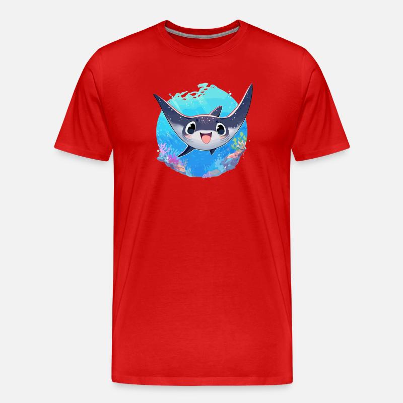 Rays Manta Rays - Men's Premium Organic T-Shirt - red