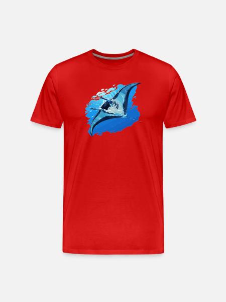 Rays Manta Rays - Men's Premium Organic T-Shirt - red